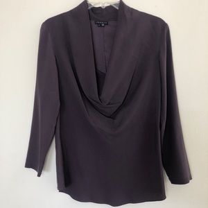 Add for 3+ Discount!! Theory Crawl neck P silk blouse